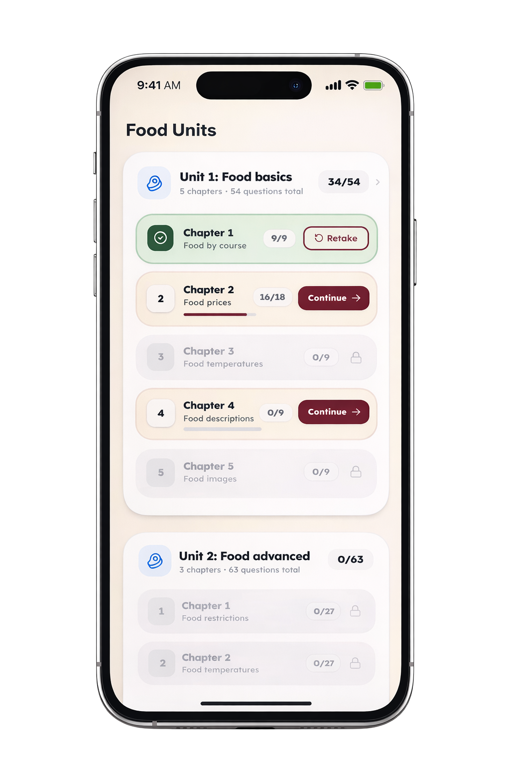 Mobile food training lesson on Speak Your Menu